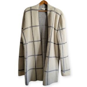 CYRUS Open Teddy Fuzzy Cardigan Warm Grid XL